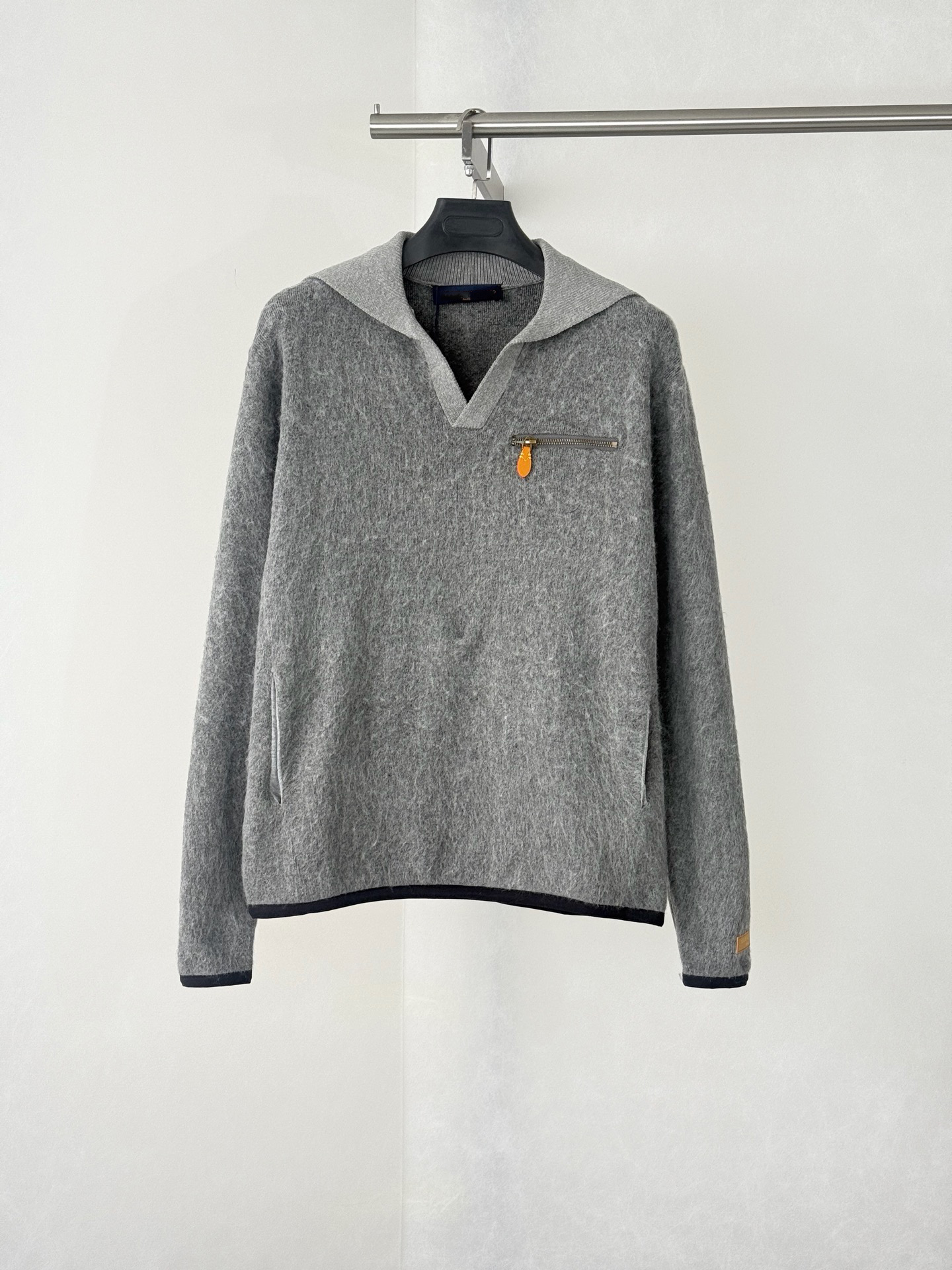 Men's Plus Size Hoodies & Sweatshirts in autumn / winter 2026acquard knitting machine e Custom jnlarged detail crew neck cotton 35g35243