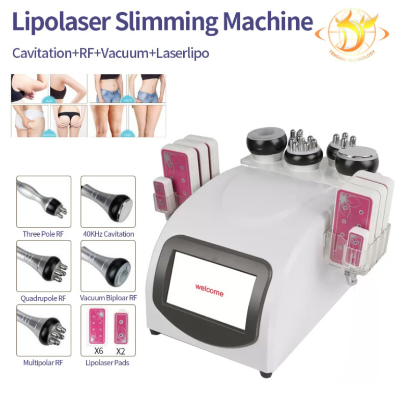 Home Lipolaser Rf Professional Slimming Machine 10 Largepads Lipo Laser Rf Beauty Equipment Device For Zz.V1.0A