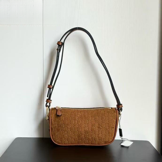 Designer Women Bag Retro Simple Genuine Leather Suede Mini Square Bag Fashion Versatile Commute Handbag Crossbody Purse For Date Evening Party Casua