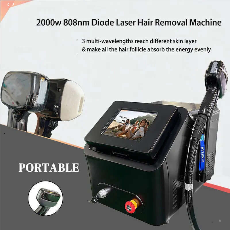 Ace Professional Portable Hair Removal 755 Nm 808 Nm 1064 Nm 808Nm Laser Hair Removal Machine
