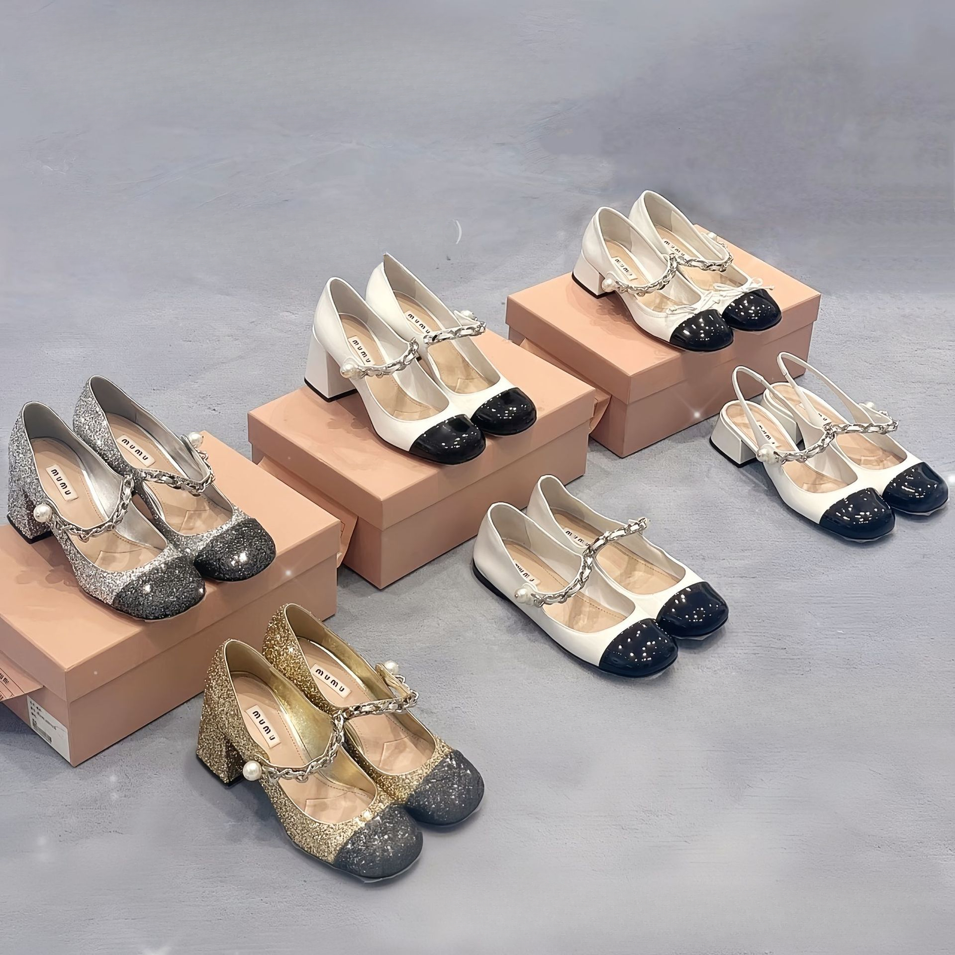 Designer's new Mary Jane shoes for women 2026 new thick high heels, genuine leather fairy style French JK square toe single shoes