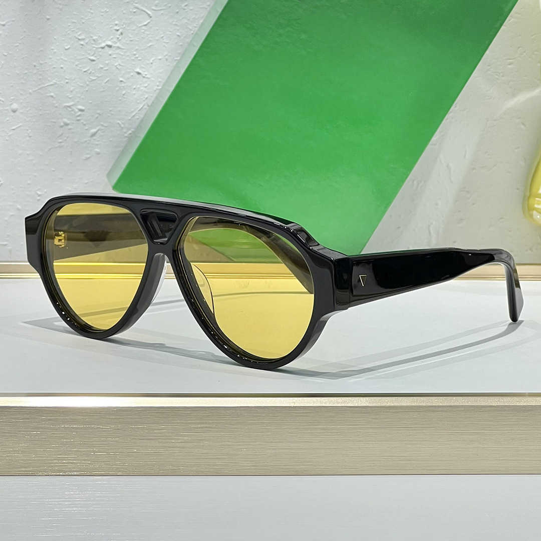 Luxury Designer Sunglasses Men Women Fashion Pilot Sun Glasses High Quality Yellow Lens Eyewear oversized pilot sun glasses