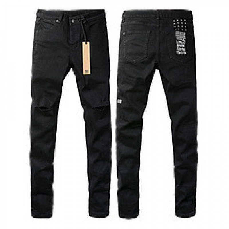 ksb straight-leg ripped stretch jeans American high street casual men's jeans assorted styles temu S260804WDTA