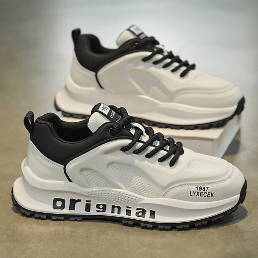 Men's Spring New Hot-Selling Youth Soft Sole Casual Sneakers Design Trendy Dad Shoes