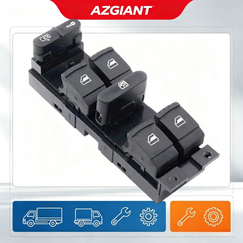 AZGIANT interrupteur principal de fenêtre électrique universel, régulateur de fenêtre, bouton de commande principal pour VW Glof 4 Passat B5 Jett