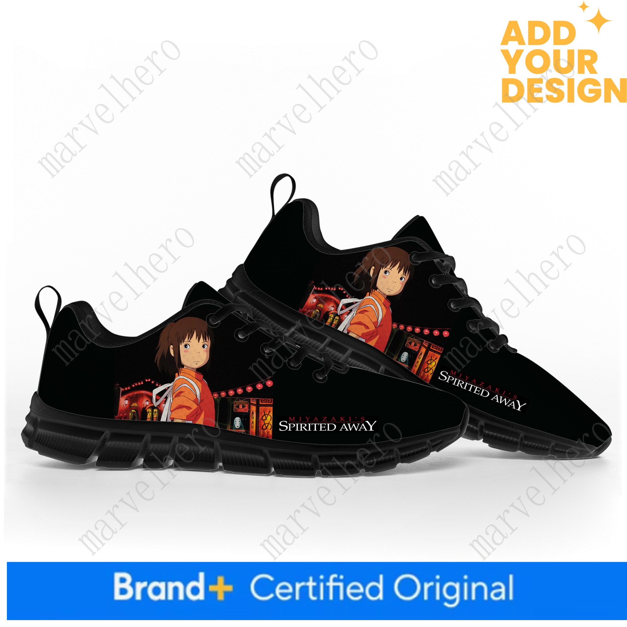 Spirited Away Sports Shoes Mens Womens Sneakers Cartoon Anime Casual Custom High Quality Couple Shoes Unisex Casual Sports Shoes