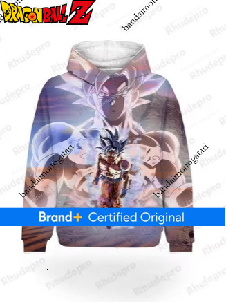 Dragon Ball Z children's 3D fashionable sweatshirt, long-sleeved round-neck hooded sweatshirt 0e58