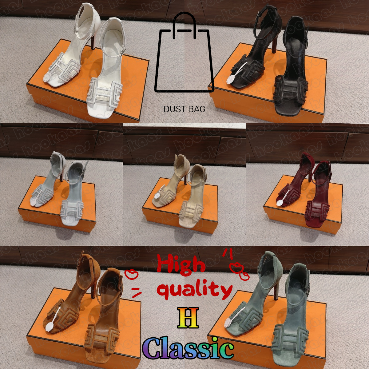 designer Oraness Sandal womans 7.5cm 10.5cm Mesh hollow out high heels suede sheepskin beige Black leather open toe buckle burgundy magenta blue bro