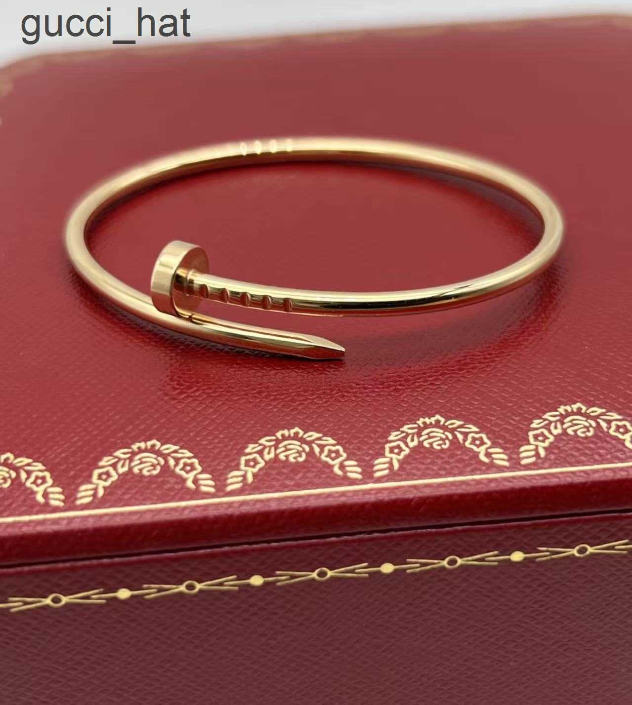 Designer Bracelet thin Bracelets designer for women bangles 18K rose gold silver black nail bracelet Designer Jewelry Silver Luxury Jewelrys
