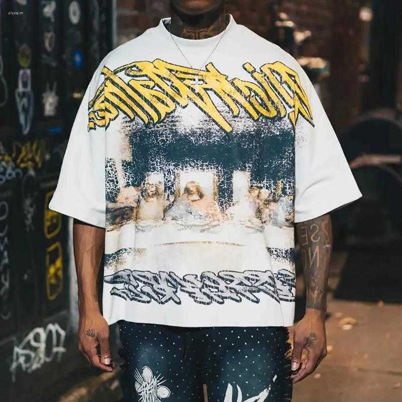 T Men's Shirts Y2K Vintage Clothing Retro Classic Graphic Printed Loose Short Sve Harajuku Gothic Casual Oversized Cotton Shirt Men Women D2608