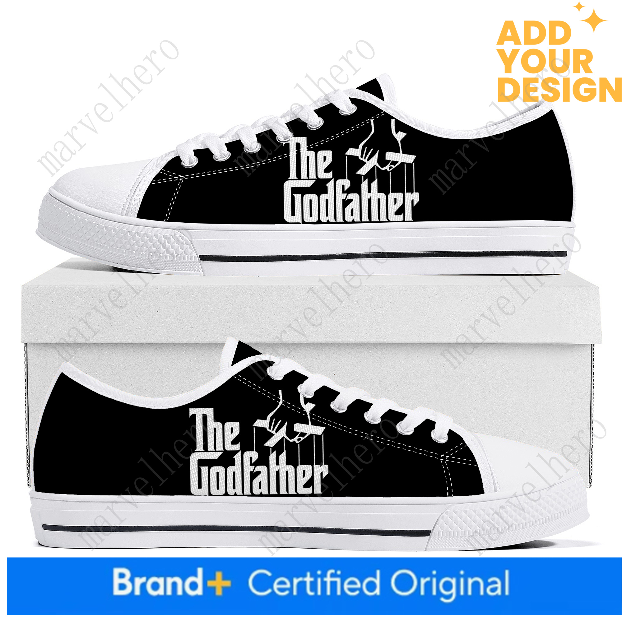 The Godfather Low Top Shoes Mens Womens Teenager Anime High Quality Canvas Sneaker Casual Unisex Couple Shoes Custom Shoe