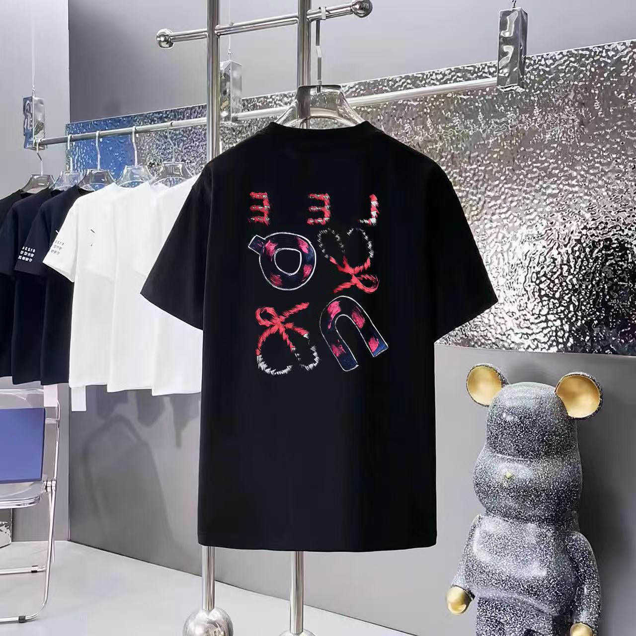 T-Shirts Mens Designer T-shirt Casual Mens Womens T-shirt Letters 3D Stereoscopic printed short sve best-selling luxur men's hip hop clothing A
