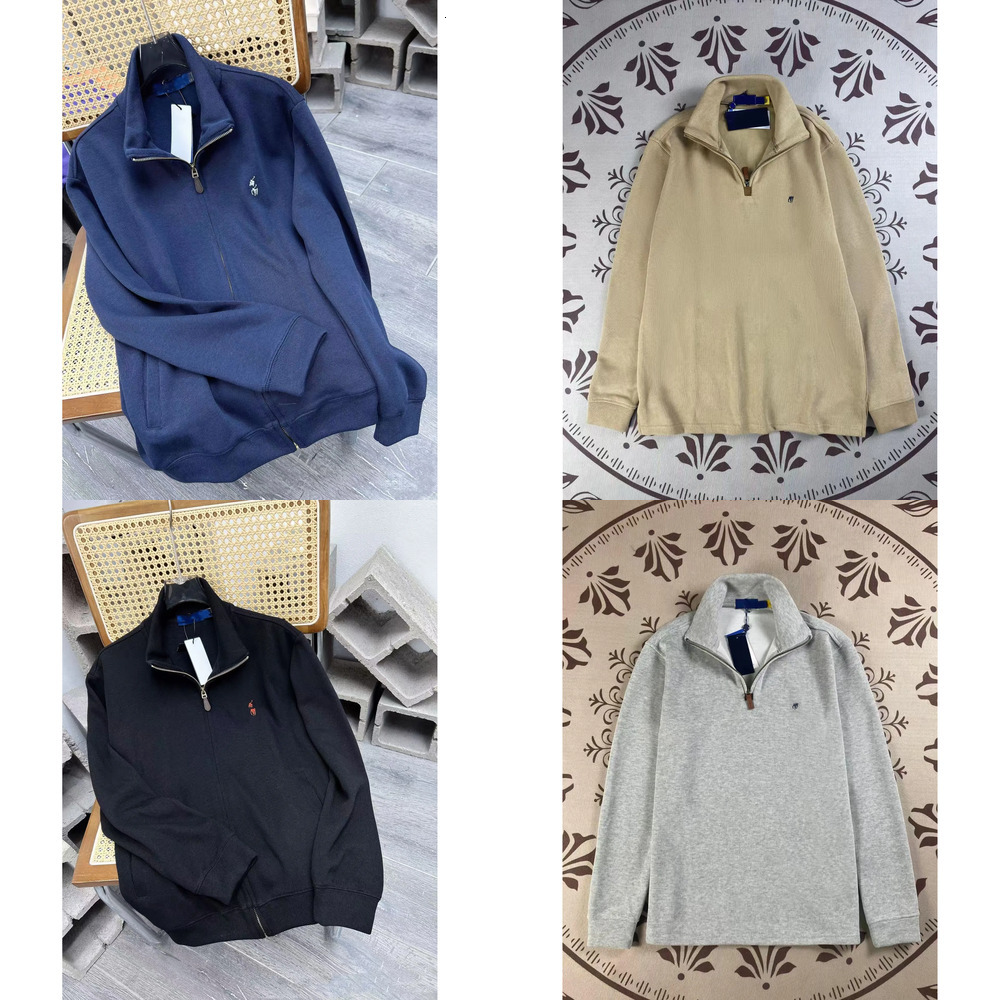 zip men polo sweater quarter designer knit sweaters mens pullover uomo half zipper luxury casual small horser jumper autumn wool women hoodie chanda