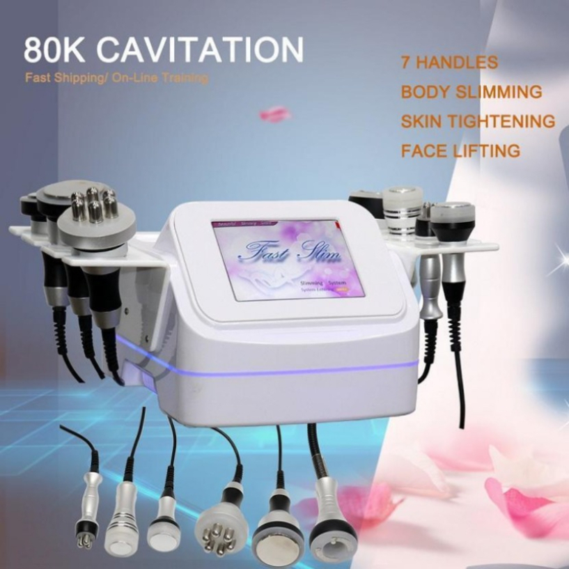 80K Cavitation Machine Ultrasonic Slimming Fat Burning Cellulite Removal Vacuum Rf Cavi Lipo Body Contouring Device Zz.V1.0A