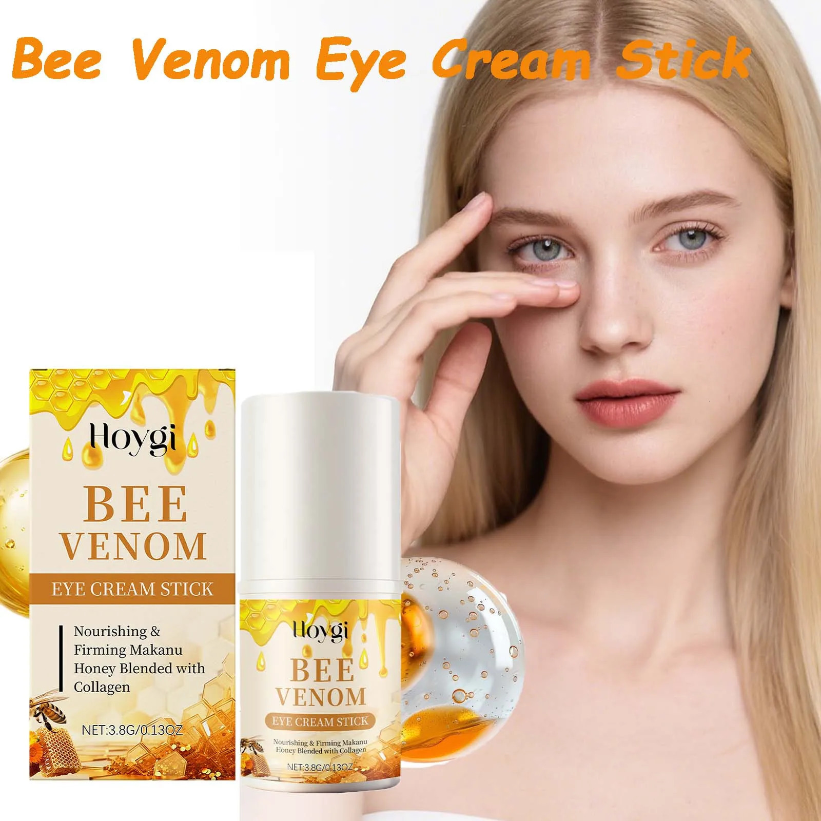 Bee Venom Eye Cream Stick Dark Circles Remove Eye Bags for Under Eye Honey -Puffiness Eye Care 260730