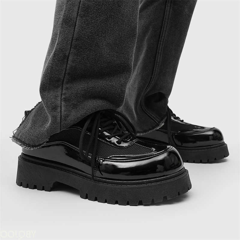 spring Fashionable versatile men's new autumn casual comfortable low top men's shoes thick sole elegant simple formal shoes H260805