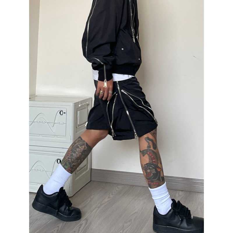 2025 Summer Lightweight American Vibe Style New Cargo Shorts with Zipper Functional Pants Casual Shorts S260804YMPG