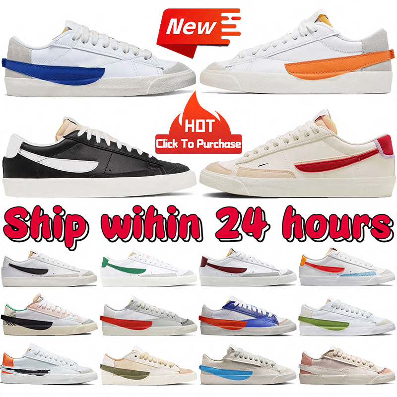 Hot Men Women Designer Blazers Flats Casual Shoes Classic Low 77 Jumbo Vintage Sneakers Pine Green Dark Beetroot Deep Royal Mens Womens Outdoor Fash