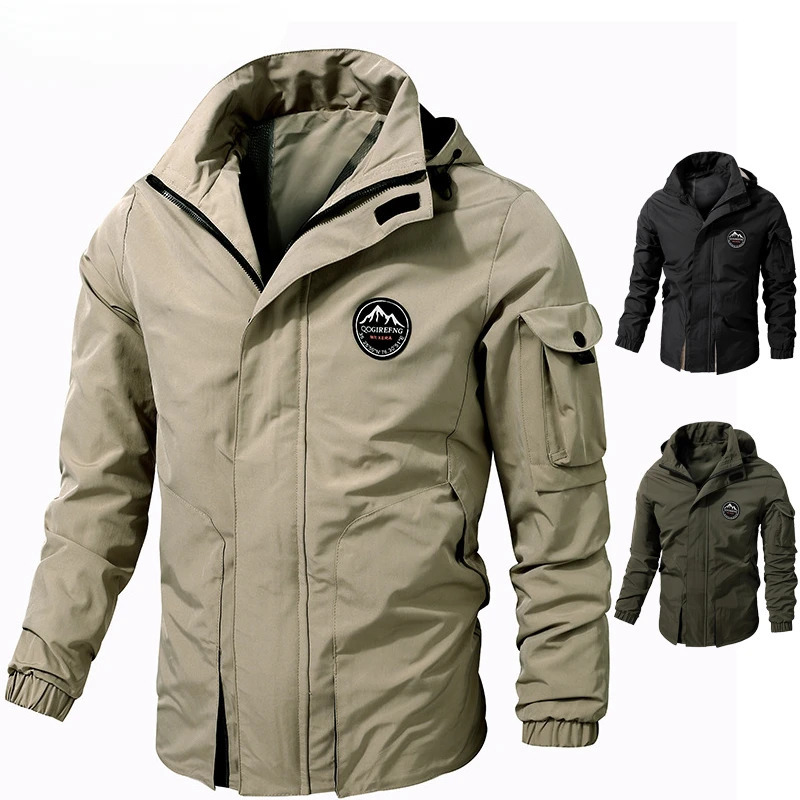 Casual Jackets for Men's Techwear Windproof Black Green Military Bomber Cargo Spring Autumn Clothing Oversize 6XL 7XL 8XL 260805
