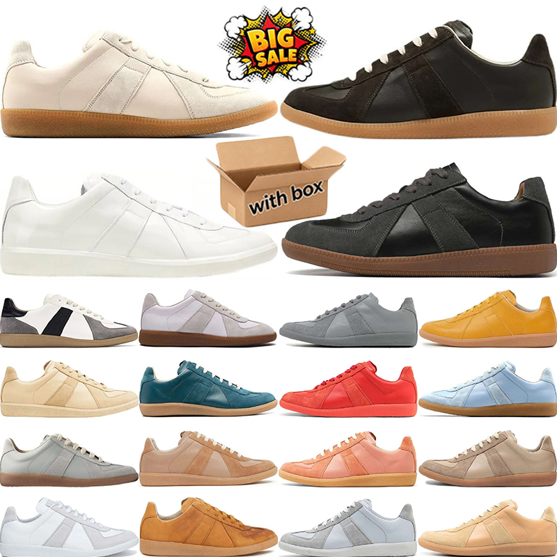 Luxury Designer Vintage Sneakers High Quality Replicaing German MM6 Army Gum Gats Trainer Lace Up Rubber Sole Shoes Outdoor Walking Sports Footwear