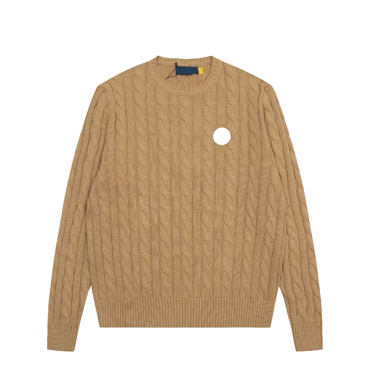 Women Sweaters Women Men Vintage Cable Twisted Knit Sweater Classic Collared Long Sleeve Knitted Pullover Soft Casual Preppy Style Daily Knit Top Mu