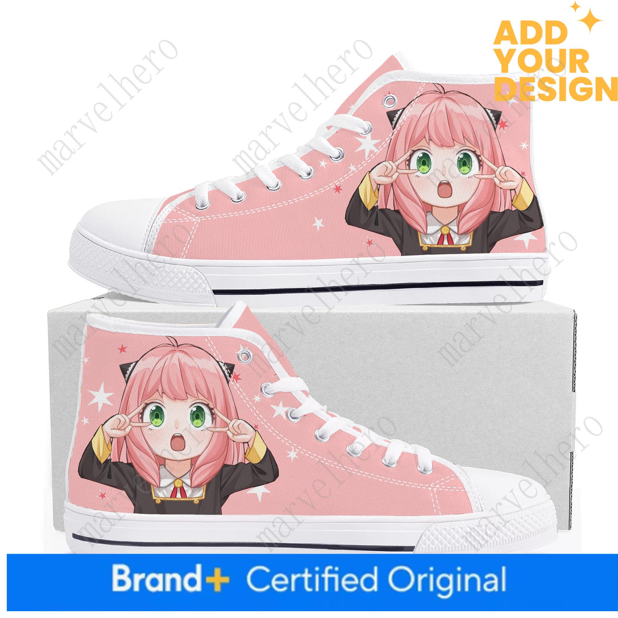 SPY FAMILY Top Casual Shoes Mens Womens Teenager Canvas Sneaker Cartoon Anime Casual Pinhead Couple High Quality Custom Made Couples Shoes