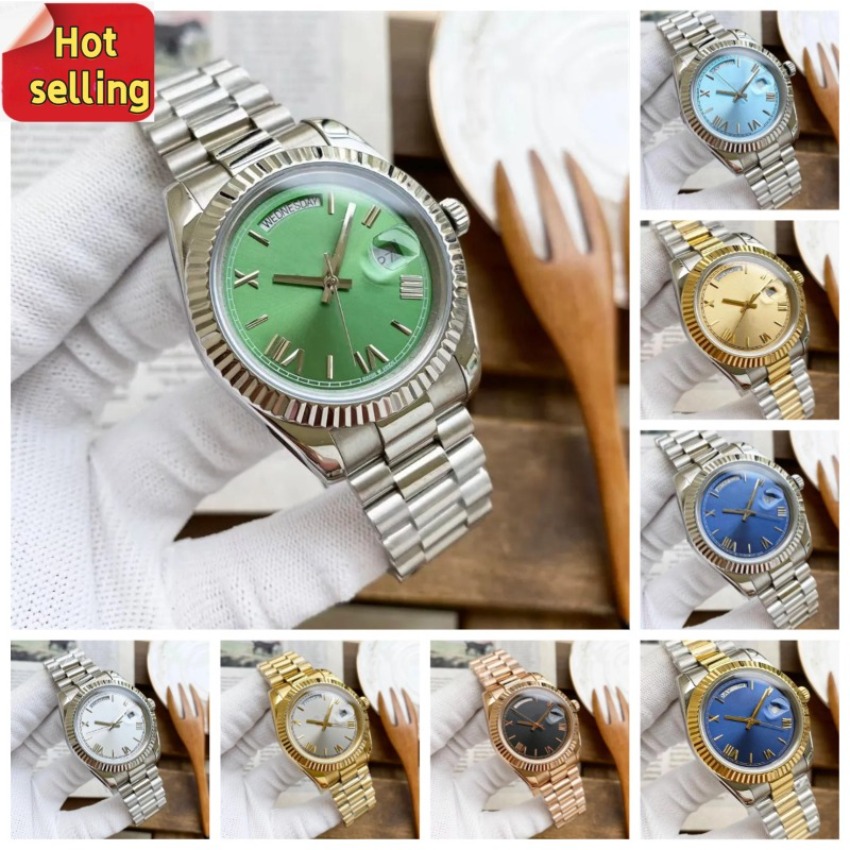 Mens Luxury Sports Designer day date Watch Size 41mm Rose Gold Stainless Steel 904L Automatic Movement Watches Waterproof Luminous men high quality