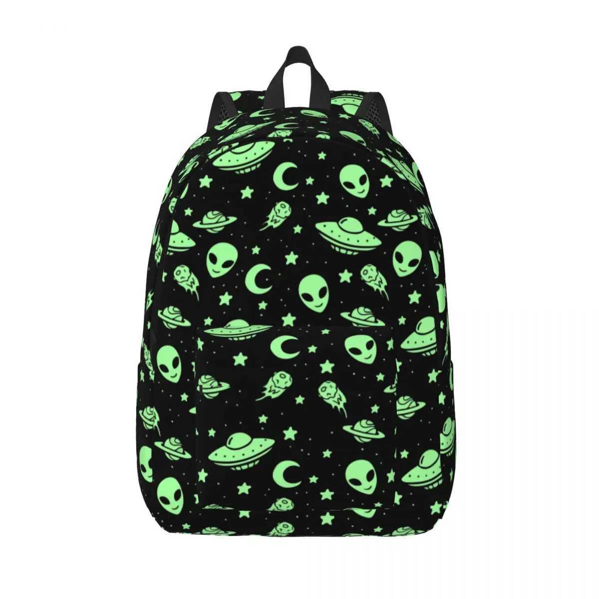 Student Schoolbag Backpack Green en UFO Moon Shoulder Backpack Laptop Bag School Backpack S260804EZLI