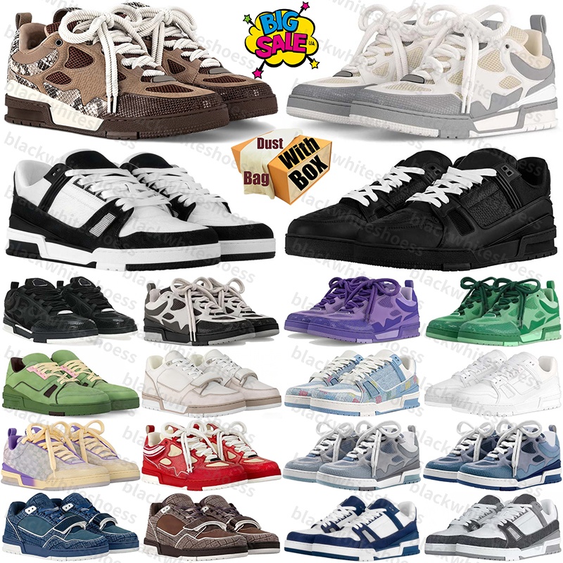 With Box Designer vittonnshoes Trainer Sneaker skate Sport Shoes for mens womens chaussure chaussures schuhe scarpe trainers schoenen d h gate baske