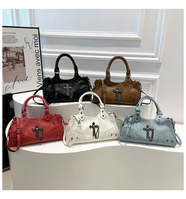 Shoulder Bag Luxury Bag Fashion Niche Street Wear Motorcycle Bag Women's Designer Crossbody Bag Casual Exquisite Large Capacity Vintage Accesso