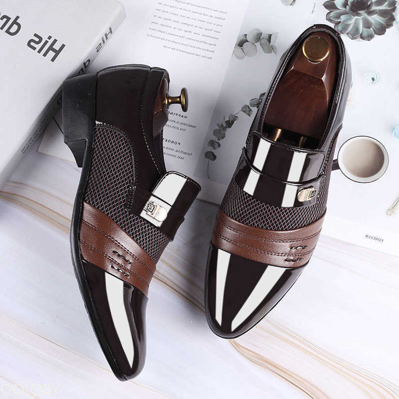 business New shoes men's casual formal wear plus size versatile for weddings simple comfortable artistic men's shoes H260805