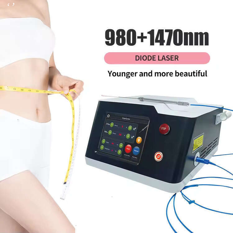 Ace 980Nm & 1470Nm Diode Laser Professional Lipolysis Machine Liposuction Slimming Dual Wave Body Contouring Precise Fat Removal Device