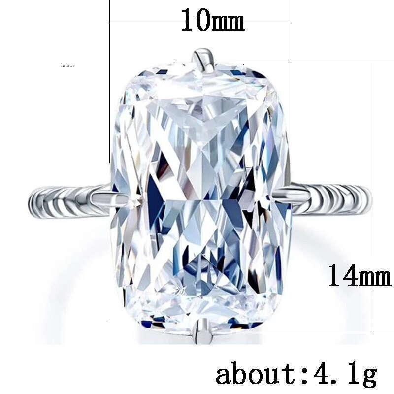 Jewelry minimalist rings are hot sellers. Fashionable large Moissanite elegant women's rings. Jewelry wholesale