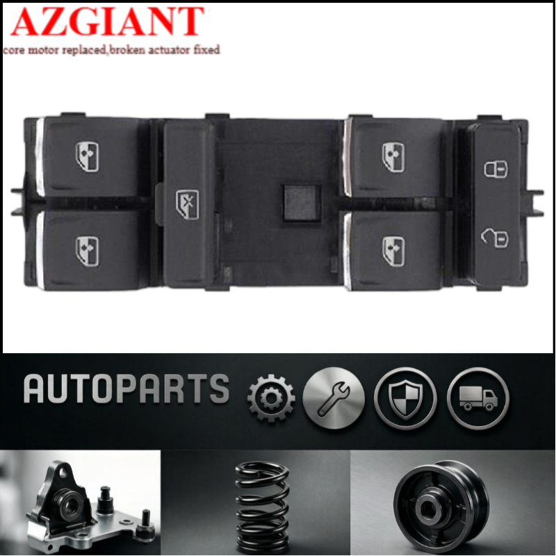 AZGIANT interrupteur principal de fenêtre électrique universel, régulateur de fenêtre, bouton de commande principal pour VW Sharan Viloran Teramo