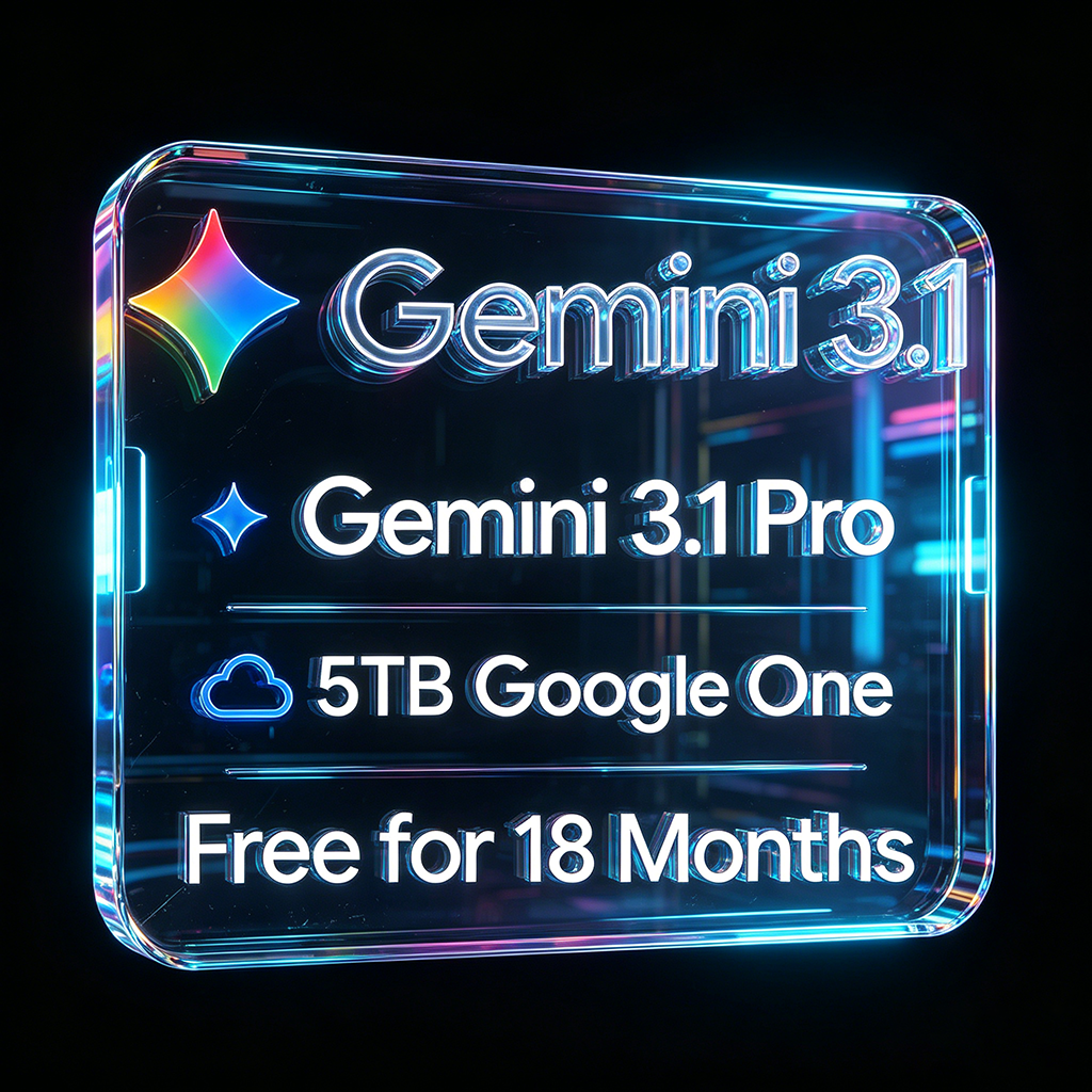 Gemini AI 3.1 Pro et 3.7 flash les plus récents Google One 5 To de stockage 18 mois Garantie après-vente d'un an Abonnement Mac à faible coût Lie