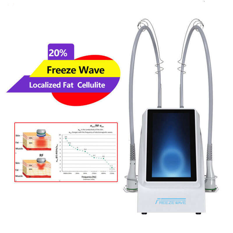 Ace Hot Selling 2 Handles Cryowaves Fat Reduction Machine Microwave Therapy For Skin Tightening Lifting Collagen Regeneration Double Chin Fix Target