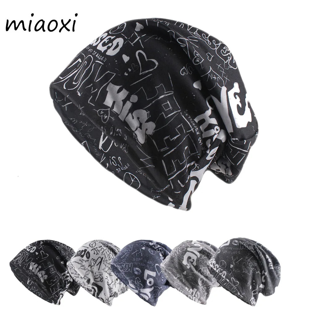 Spring Fashion Women Letter Hat For Adult Unisex Summer Soft Beanies Skullies Casual Outdoor Sport Hip Hop Bonnet Hats 260804