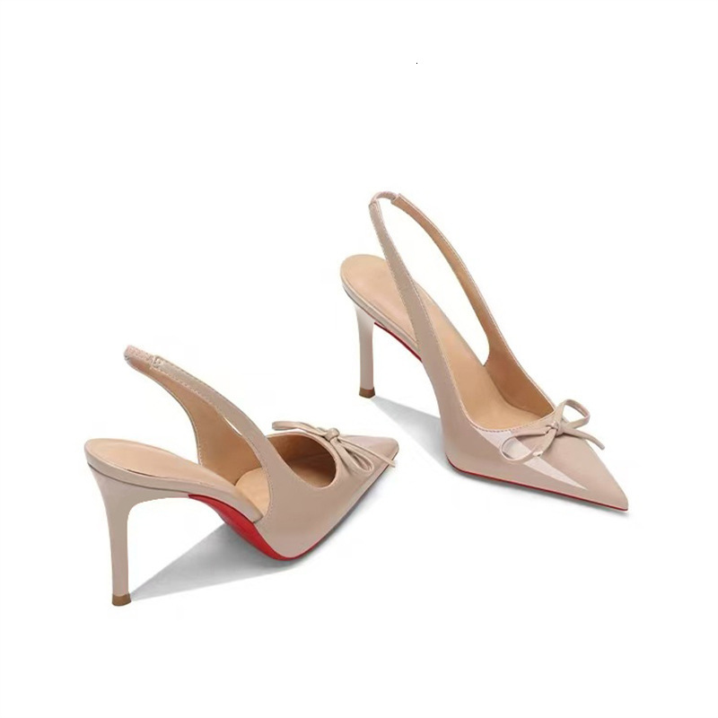 2025 New High-Heeled Shoes for Women Spring and Autumn Comfortable Elegant Fashion Shallow Design Light Luxury Pointed Toe French Style Single Shoes