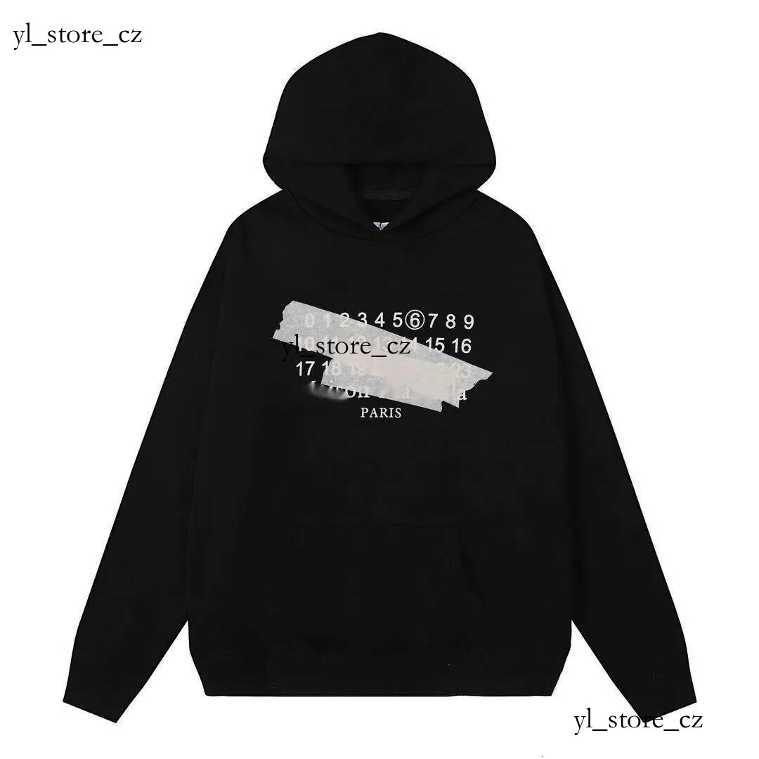 Retro Designer Maison Mahara Hoodie Oversized Maison Hoodie Male Punk Urban Loose Fit Skate Casual Daily Vintage Aesthetic Long Sleeves Street Attir