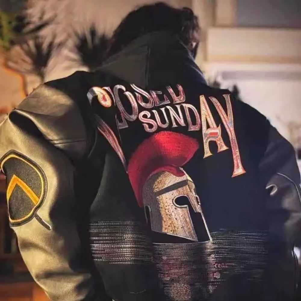 2025 Winter New Men's Embroidered Long-Slved Jacket American Retro Fashion Trendy Strt Hip Hop Loose Casual Niche Men's Top S260805I47W