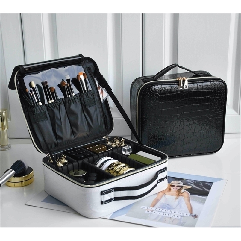 PU Leather Cosmetic Bag For Women Multi-Functional Portable Travel Storage Makeup Case 260728