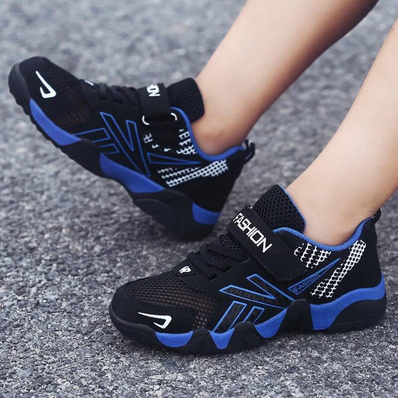 Summer Kids Fashion Sneakers for Boys Mesh Breathable Sports Running Shoes Lightweight Children School Walking Footwear Tennis 26Y0805