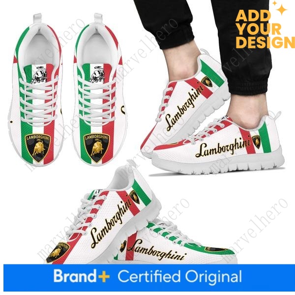 Lamborghini Sports Shoes Mens Womens Sneakers Cartoon Anime Casual Custom High Quality Couple Shoes Unisex Casual Sports Shoes