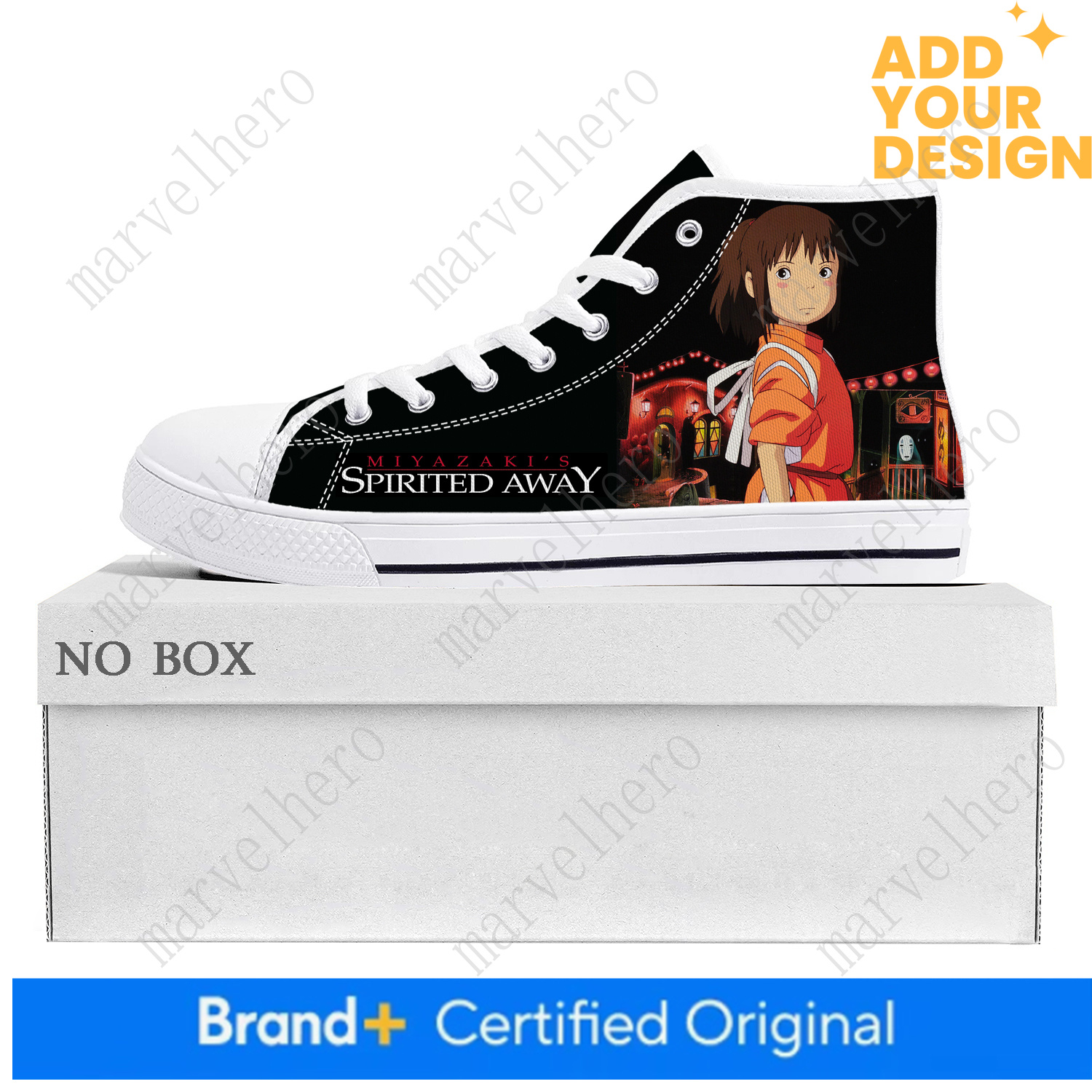 Spirited Away Top Casual Shoes Mens Womens Teenager Canvas Sneaker Cartoon Anime Casual Pinhead Couple High Quality Custom Made Couples Shoes