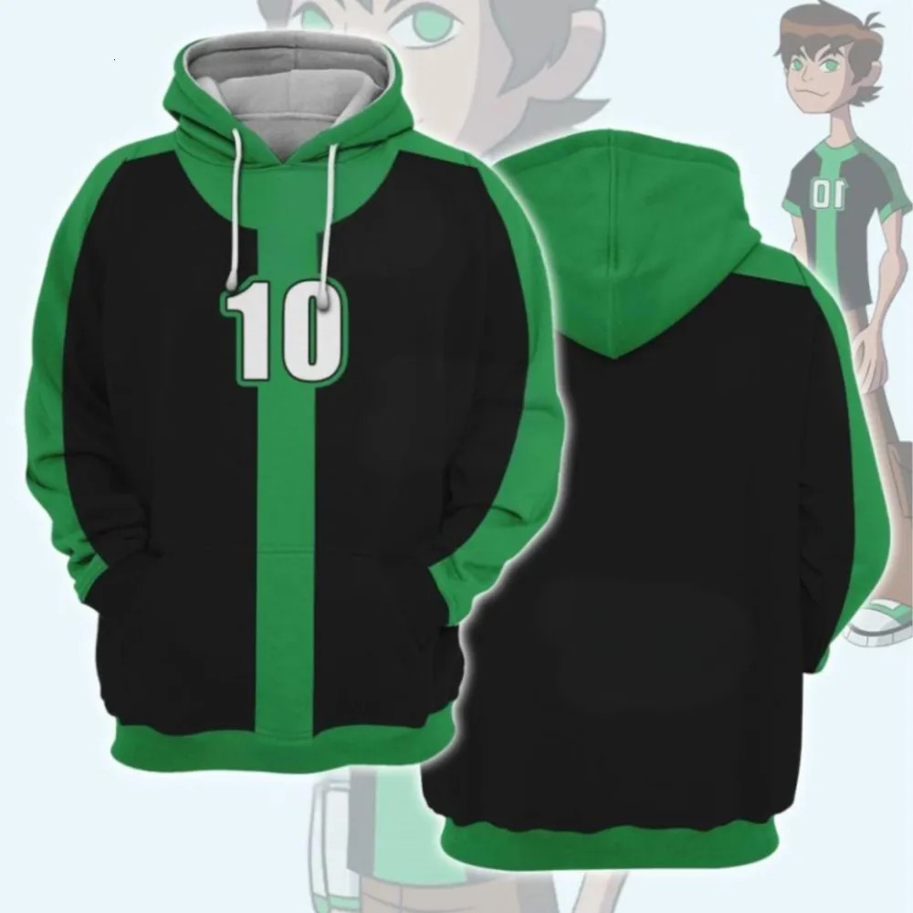 Ben 10 Omnitrix Cosplay Hoodies 3D Tennyson Printed Anime Cartoon Sweatshirt Summer Men Women Tracksuit Y2k Pullover 260731