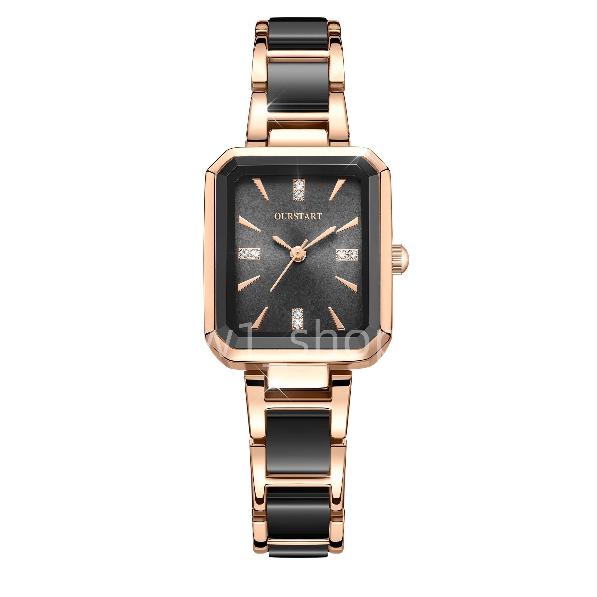 w1_shop 24mm Quartz watch waterproof woven luxury womens watches Top Brand Designer Rectangle lady watch All Stainless Steel band wristwatches Speci