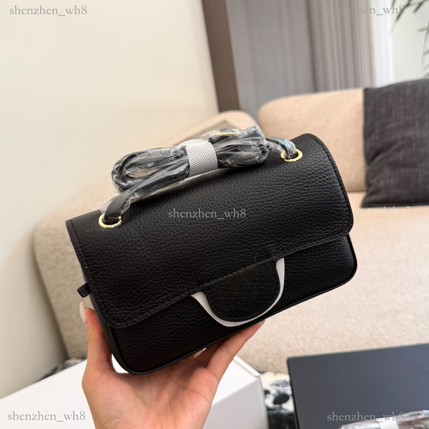 High quality Classic Mini Flap cc maxi mini 26 B Bag Designer Lychee pattern Totes CF Bags Caviar Leather Gold Metal Hardware Chain Crossbody Should