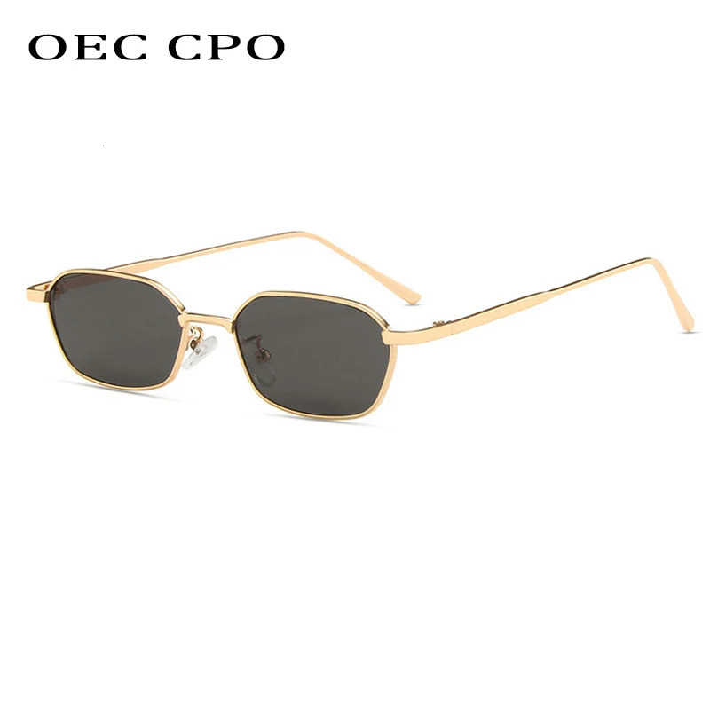 OEC CPO Small Square Sunglasse Women Men Steampunk Metal Frame Sunglasses Men Retro Glasses UV400 Eyeglasses O949 260804