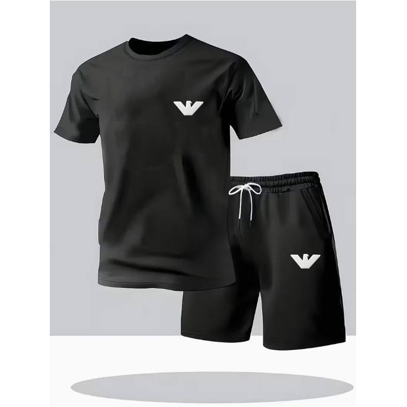 26ss Men's Tracksuits Vintage Washed Letter Print Tops Tracksuit Summer Mens Womens Loose Shorts and T Shirt Set