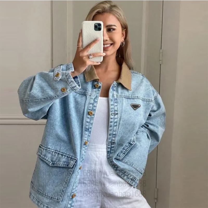 Designer women Jacket spring autumn Womens jeans Jackets long sleeve vintage woman jacket denim womens parkas coats Outerwear Tops RADA1668